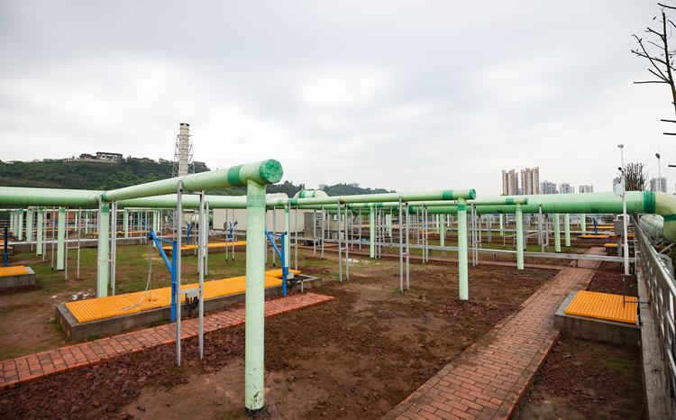 宜宾翠屏天柏污水处理厂三期建设项目试运行